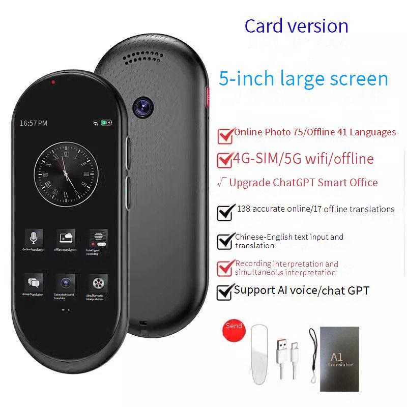Portable Multilingual Translator Device - Offline Translation For 8+ Languages, Smart Language Learning, Travel Companion_voghion.com