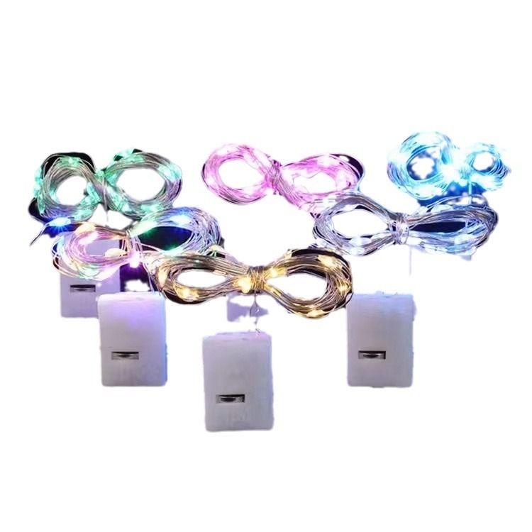 Decorative LED Fairy Lights With Battery Box - Flexible Copper Wire String Lights For Home, Party, Christmas_voghion.com