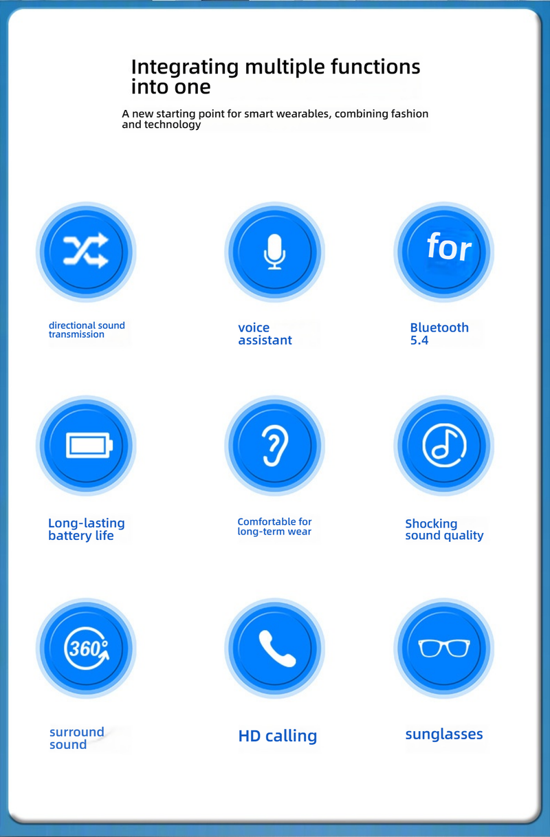 Interchangeable Lens Smart Bluetooth Sunglasses With Anti-Blue Light & Polarized Options – Wireless Music, Calls & Sports Compatible_voghion.com