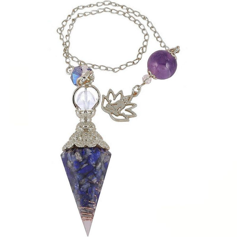 7-teiliges Set mit sechseckigen Kegelanhängern aus natürlichem Achatkristall – 2,5 Zoll buntes Kiesharz mit goldenen Akzenten für Yoga, Meditation und Chakra-Ausgleich_voghion.com