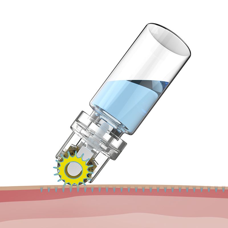 Hydra Roller 64 Pin Micro titanium needle tips Derma needles skin care Anti aging whitening bottle roller reusable_voghion.com