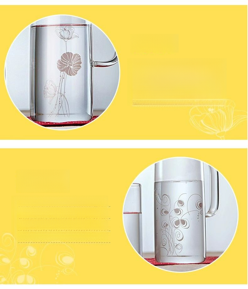 Wubiological Glass Thickened Explosion-proof High Temperature Resistant Large Capacity White Boiling Tea Household Cold_voghion.com