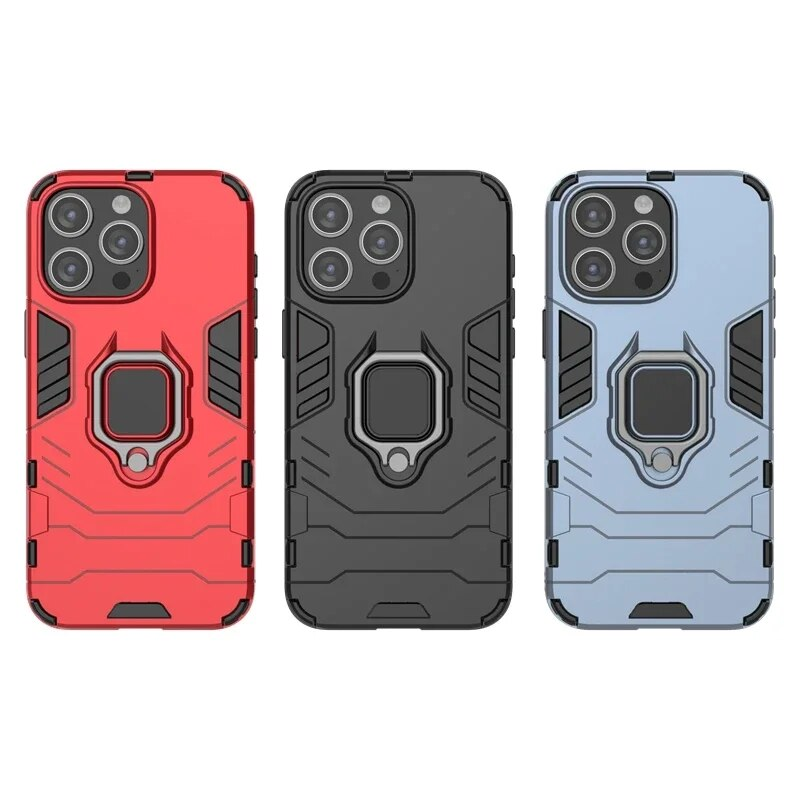 Armadura a prueba de golpes para 15 Pro Max 15Pro iphone15 Plus Soporte magnético para automóvil Anillo de cubierta trasera para iPhone 15ProMax Funda de teléfono_voghion.com