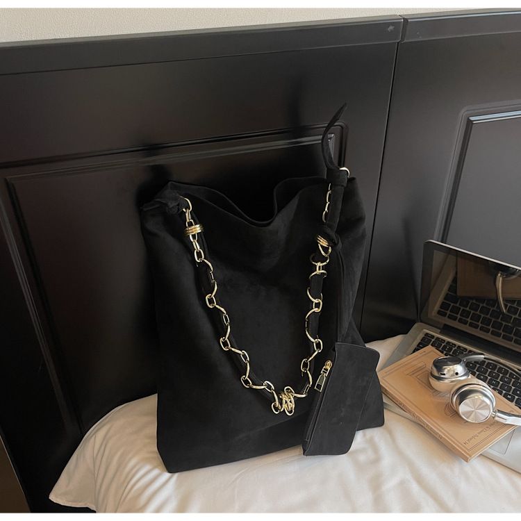 Sac à main tendance et décontracté, sac fourre-tout simple à grande capacité, sac à bandoulière._voghion.com