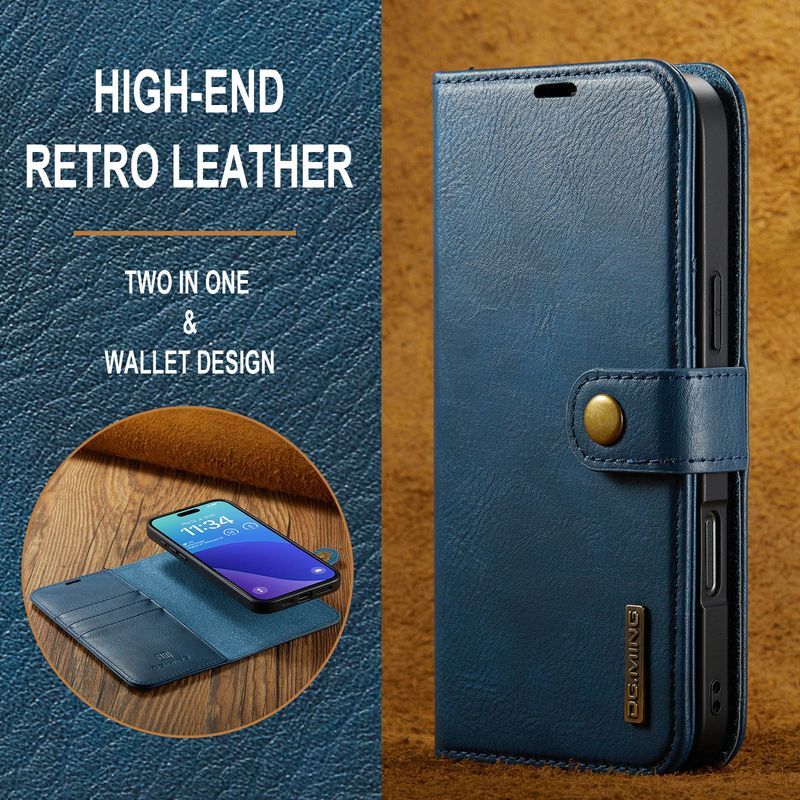 Suitable for iPhone16 Pro Max magnet split mobile phone leather case iPhone15 Pro Max protective case_voghion.com