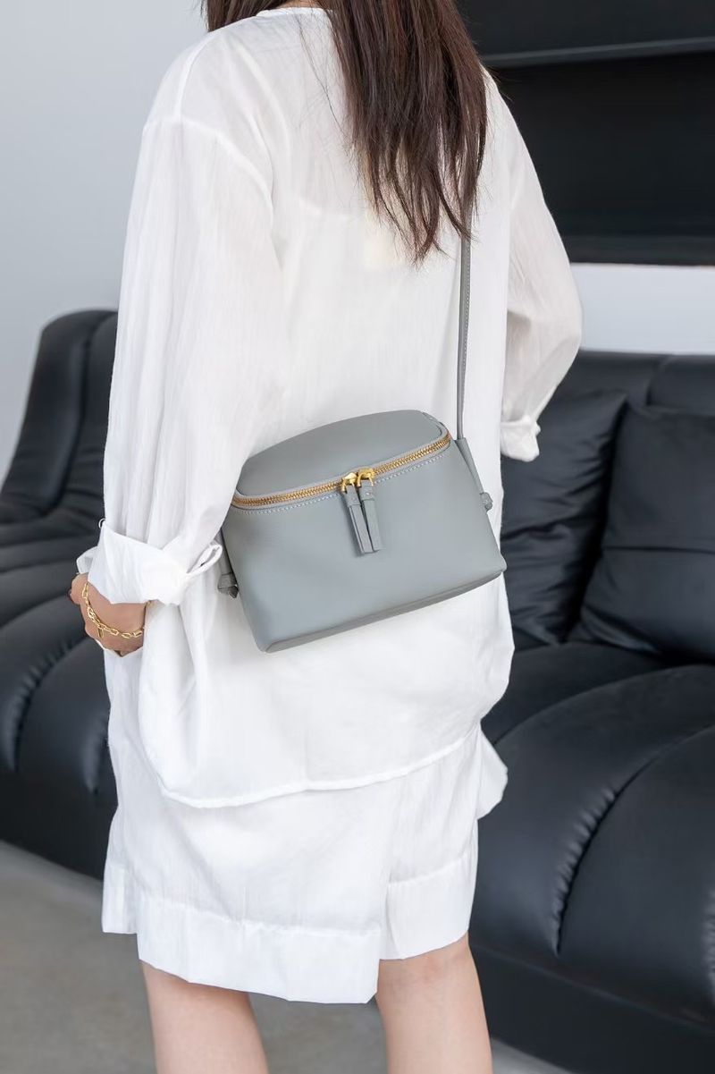 Borsa a tracolla in vera pelle, mini lunchbox, semplice e morbida custodia per cellulare in vera pelle, borsa da viaggio_voghion.com