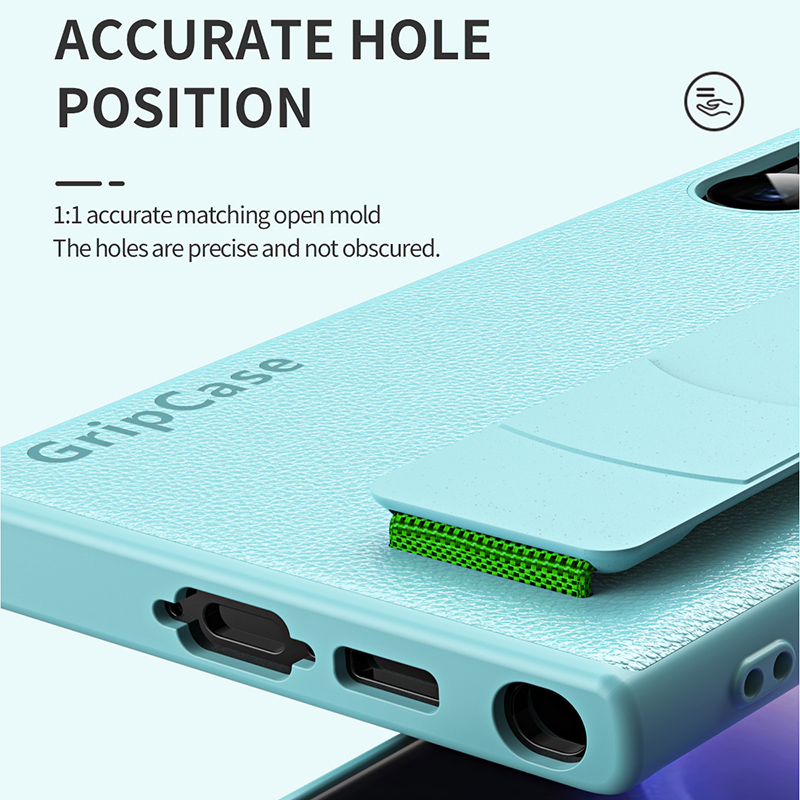 Funda de teléfono de cuero de moda de lujo para Samsung Galaxy S22 S22Plus S22Ultra S23 S23Plus S23Ultra soporte de correa de muñeca cubierta trasera a prueba de golpes_voghion.com