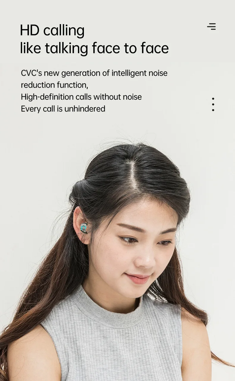 M36 TWS Langattomat kuulokkeet Bluetooth Urheilukuulokkeet In-Ear Touch Melua vaimentavat Pro-kuulokkeet HD-puhelu ja Mic Sport -nappikuulokkeet_voghion.com