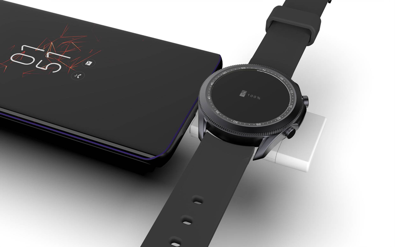 Dual interface portable watch charger for Apple Samsung Watch universal wireless charger T316_voghion.com