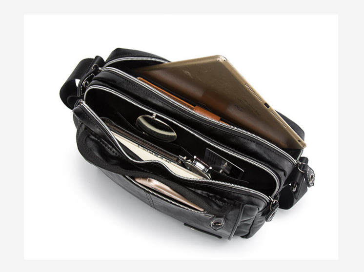 Férfi válltáska, alkalmi divatos táska, átlós válltáska, vízálló, nagy kapacitású_voghion.com