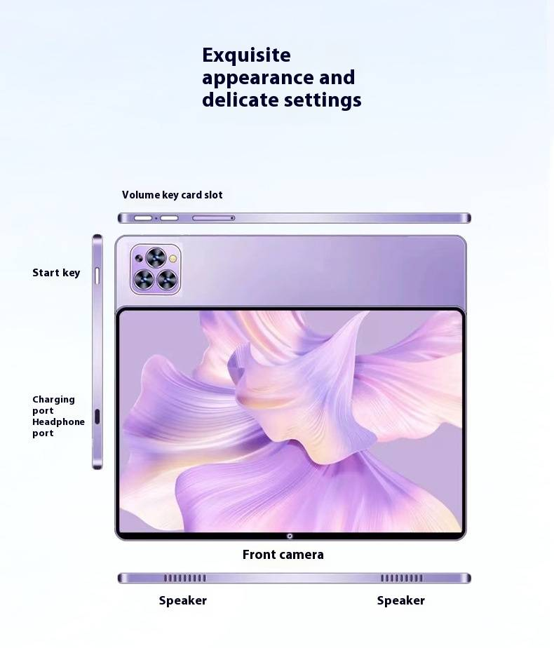 10 Zoll 2-in-1-Tablet mit Google Play – HD-Bildschirm, 2 GB RAM, 32 GB, Dual-SIM, Anruf- und Lernmodus_voghion.com