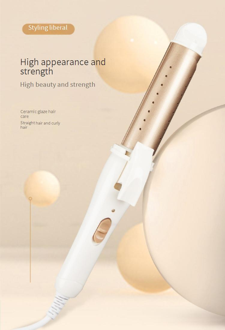 Mini Hair Curling Iron & Straightener - Compact Travel Size With Ceramic Coating (Creates Waves Curls & Straight Styles Damage-Free)_voghion.com