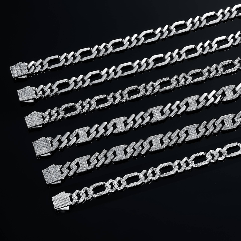 Heren- en damessieraden Hip Hop Cubaanse schakelarmband met zirkoniastenen, stevige veersluiting, high-end modestatement voor een trendy stijl_voghion.com