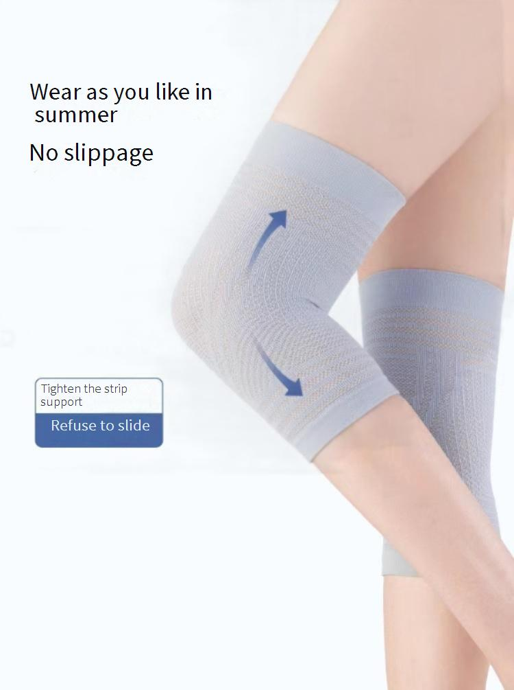Breathable Bamboo Fiber Knee Brace For Women & Men – Ultra-Thin Summer Support With Warmth Retention – Ideal For Running, Gym & Cold Environments_voghion.com