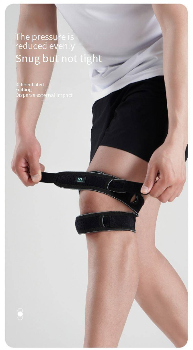 Breathable Summer Knee Brace With Silicone Patella Pad – Shock Absorption & Dual Compression For Running, Basketball & Fitness (Unisex)_voghion.com