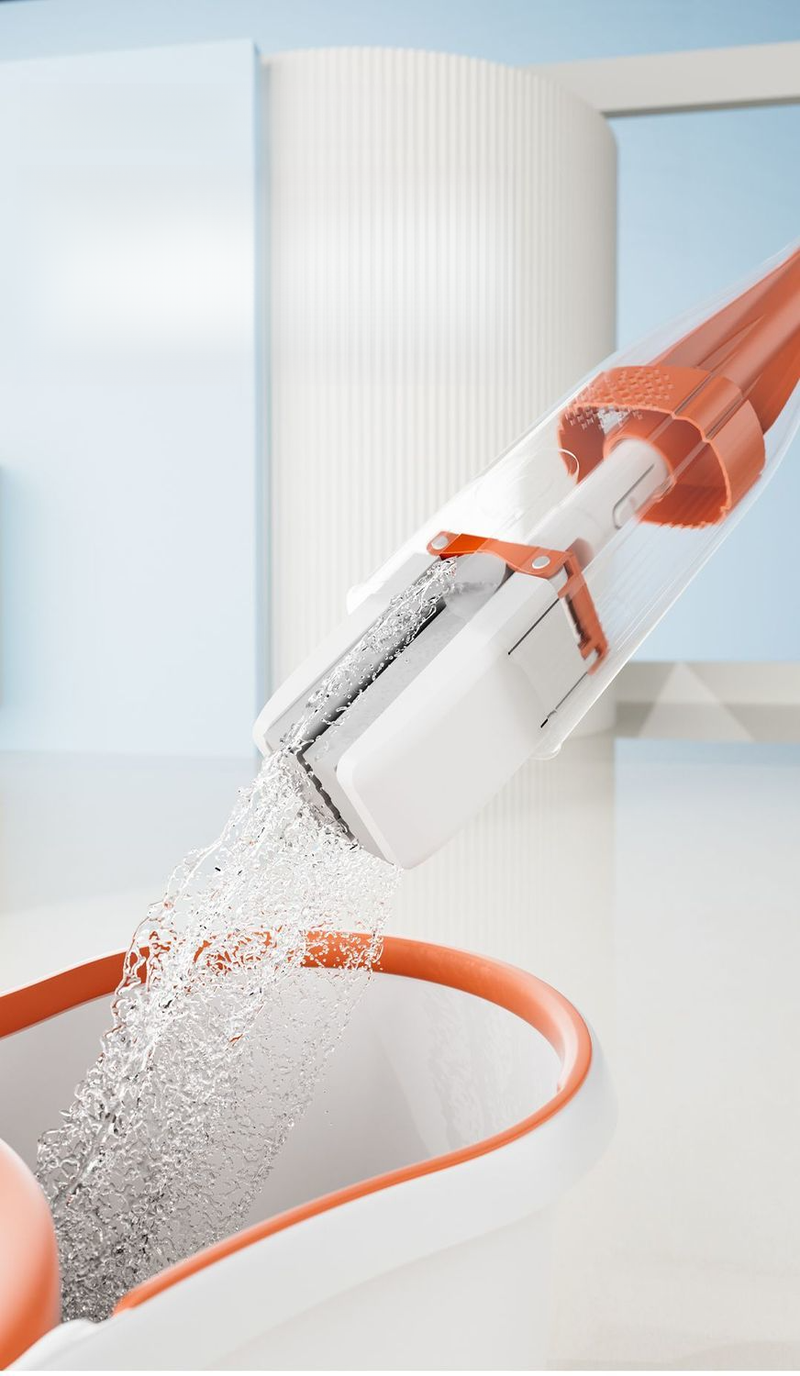 Mini-Mopp für Badezimmer, Haushaltsküche, Toilettenmopp, One-Sweep-Clean, saugfähiger Schwammmopp für Kinder_voghion.com