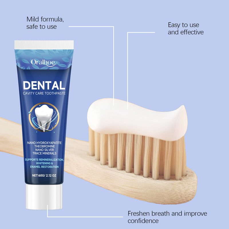 Il dentifricio per la cura dentale mantiene i denti puliti e igienici, riduce le macchie e sbianca naturalmente i denti_voghion.com