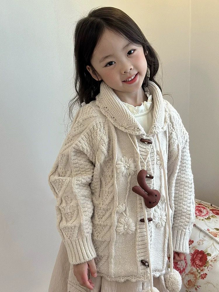 Collier en tissu coréen fait main pour enfants, pendentif mignon pour vêtements, pull, accessoires pour vêtements d'automne et d'hiver faits à la main_voghion.com