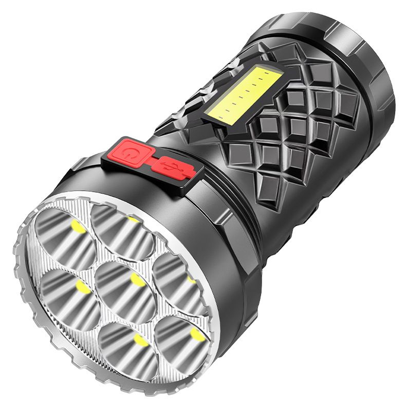 Mini torcia elettrica COB ricaricabile tramite USB portatile ad alta luminosità a LED per esterni, multifunzione, per uso domestico, all'ingrosso_voghion.com