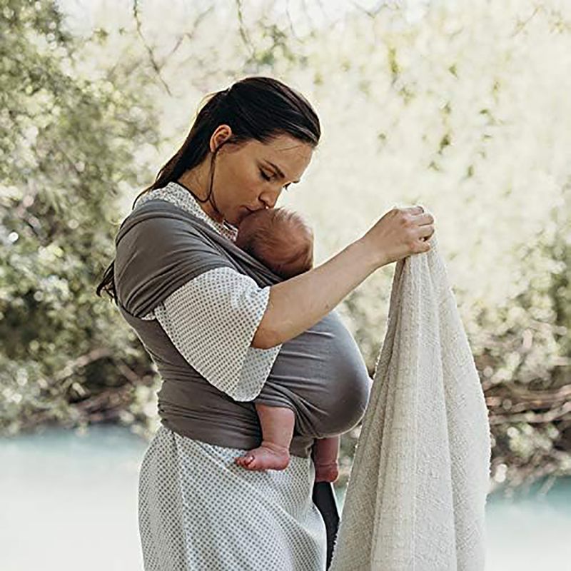 Fascia porta bebè in cotone, fascia porta bebè da viaggio in cotone elasticizzato, per neonati e bambini piccoli, fascia porta bebè da 0 a 36 mesi_voghion.com