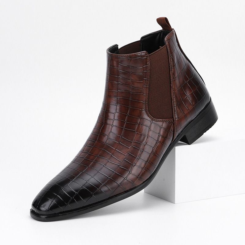 Herrenstiefel im britischen Stil, lässig, alles stilvolle Herrenstiefeletten_voghion.com