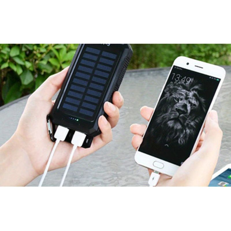 50000 MAh Portable Solar Power Bank Large Capacity Fast Charging External Battery With Flashlight For Xiaomi IPhone_voghion.com