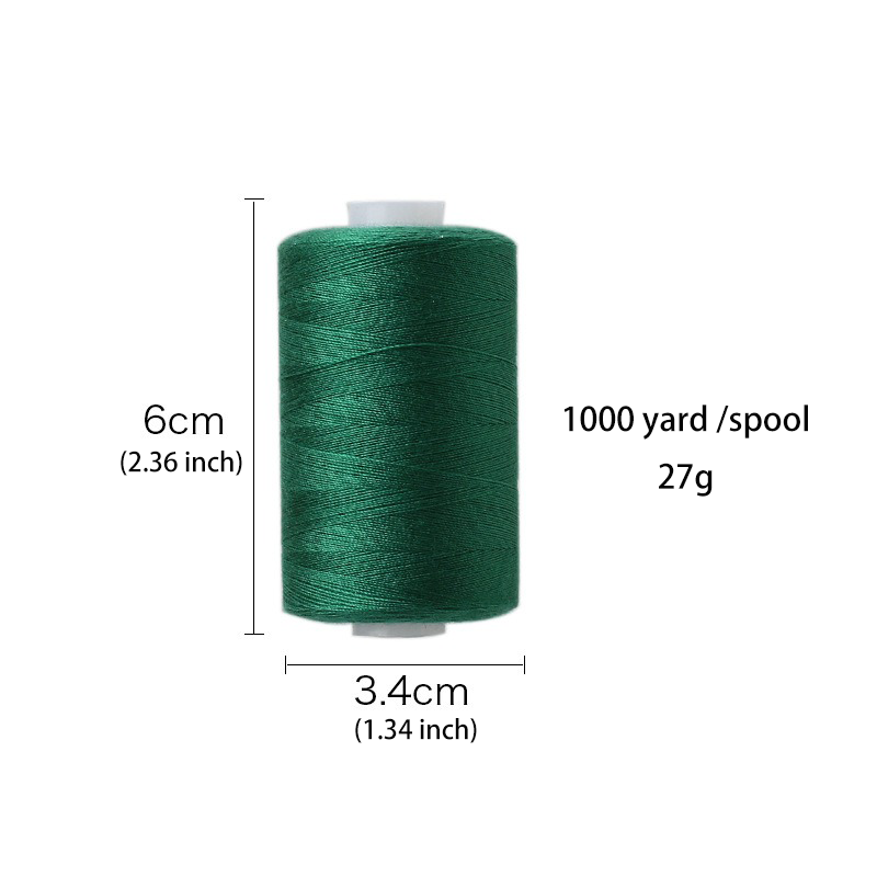 1000 jardi polüester DIY värvilised niidid 402 käsitsi õmblusniit õmblusmasina niit 42 värvi pooli komplekt_voghion.com