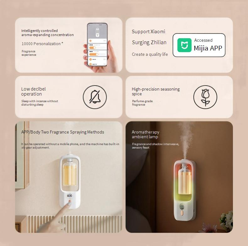 Verbannt Iech mam Mi Home automatesche Parfumdiffusor intelligent Parfummaschinn desodoriséierend Parfummaschinn an Loftdiffusor_voghion.com