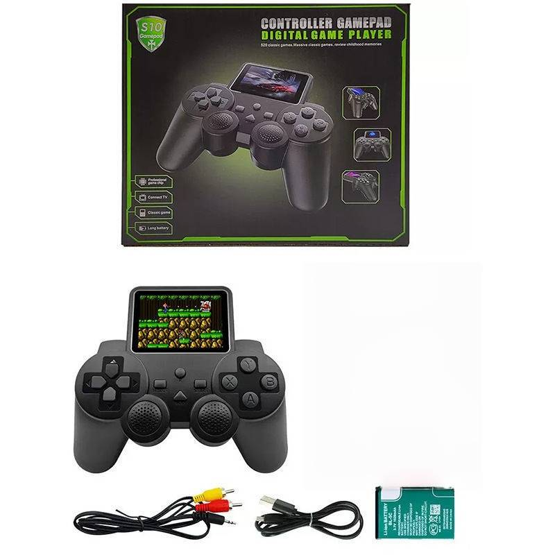 Handheld-Spielekonsole mit 2,4-Zoll-HD-Bildschirm und 520 klassischen FC-Spielen, Retro-Mini-Spielgerät für Kinder, tragbarer RPG-Abenteuer-Player mit AV-Ausgang_voghion.com