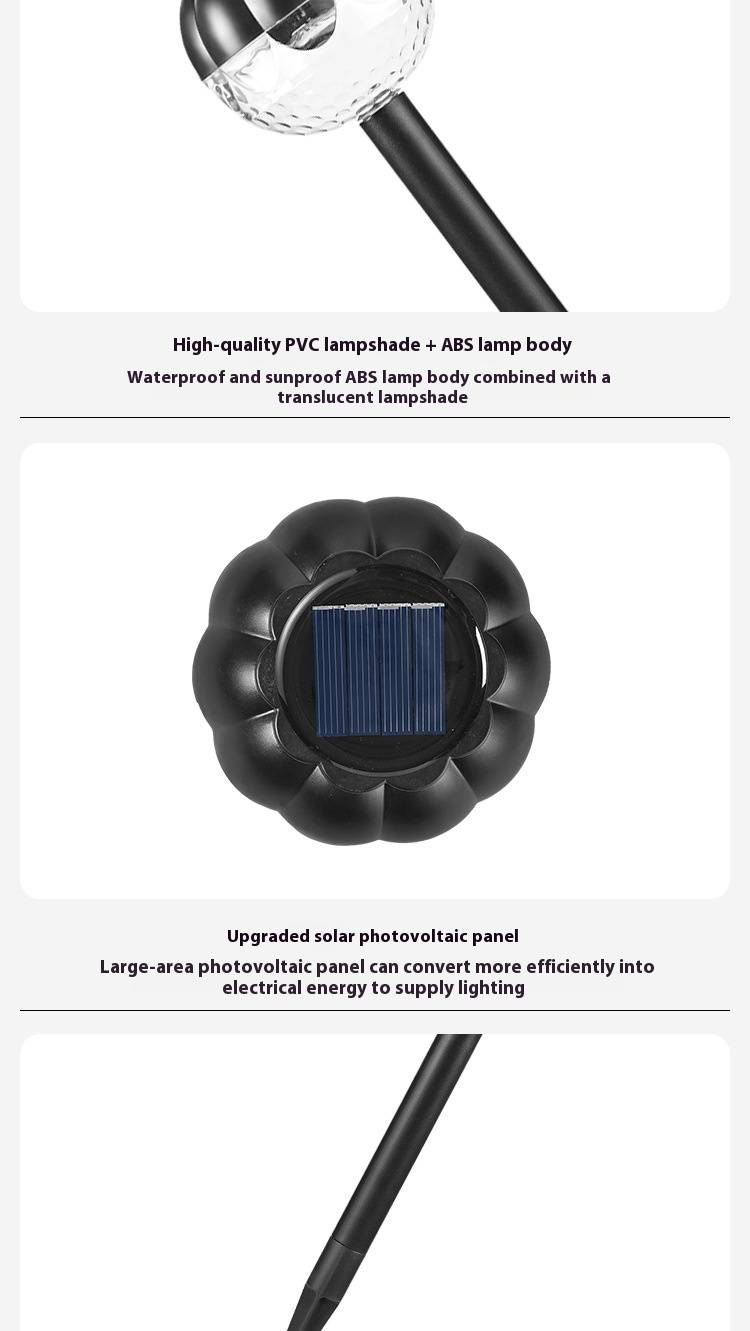 Solar Garden Lights Outdoor Waterproof LED Landscape Lighting For Yard, Patio, And Pathway – Flame Effect & Multicolor Options_voghion.com