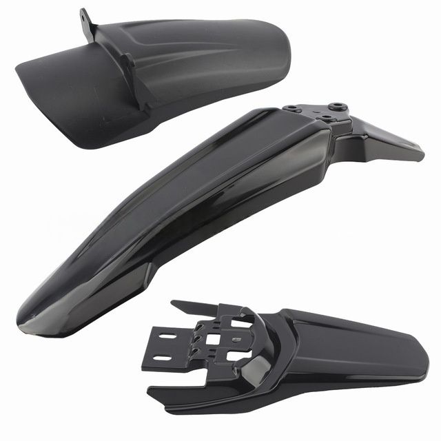 Carbon Fiber Front & Rear Fender Set For Dirt Bike - Lightweight & Durable Mudguard Kit With Chain Cover_voghion.com