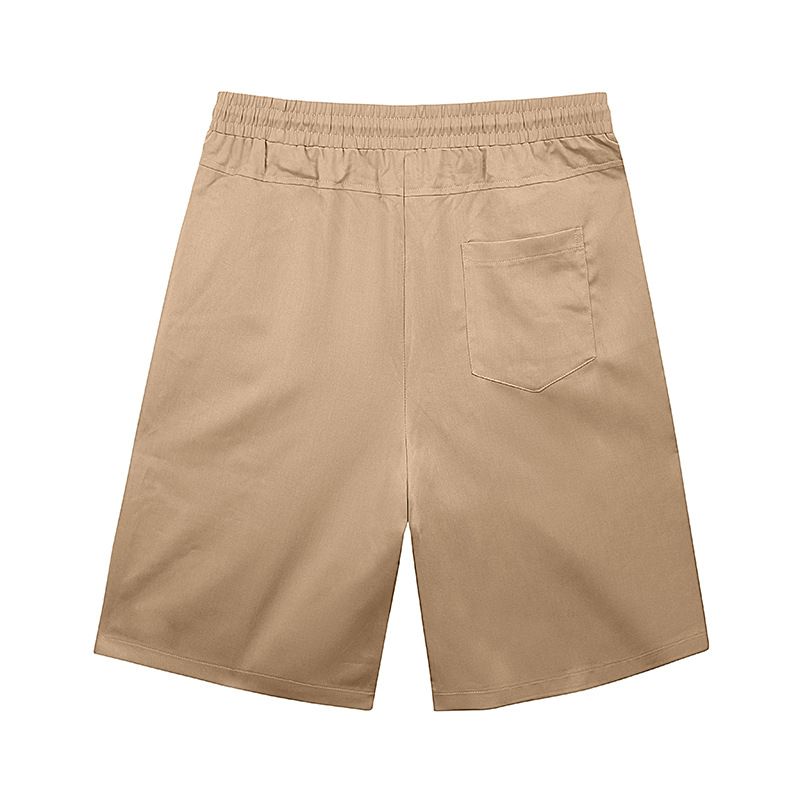 Pantalones de playa para hombre, de verano, informales, ligeros y lujosos, de cinco puntos, con cordón cruzado, talla grande_voghion.com