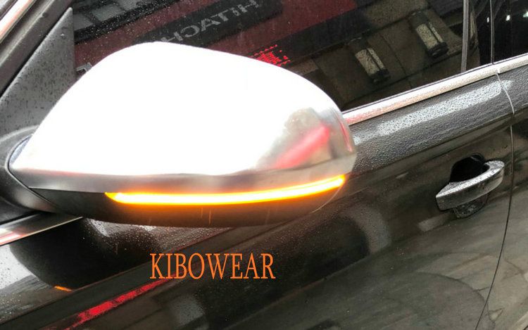 Kibowear per A6 C7 S6 4G RS6 Scorrimento dinamico LED che scorre Indicatori di direzione Luci specchietti laterali Lampeggiatore sequenziale 2013 2015 2017_voghion.com