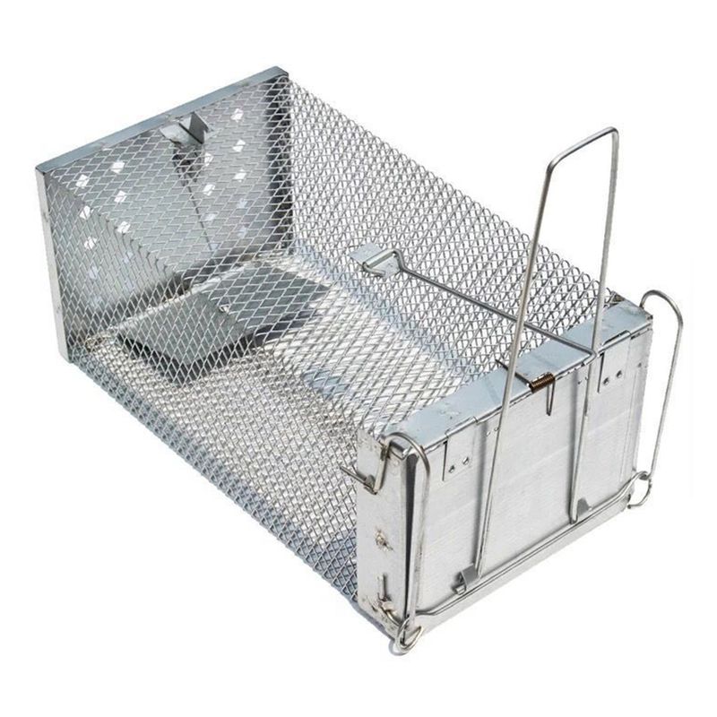 Reusable Mouse Trap Cage Metal Mice Rodent Rats Catcher Pest Control Products Garden Outdoor Household Gadgets_voghion.com