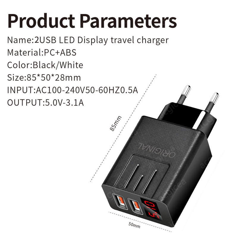 QC 18W 3.04.0 USB Mobile Charger Travel Quick Adapter Universal Charger Suitable for Xiaomi iPhone Samsung Hua_voghion.com