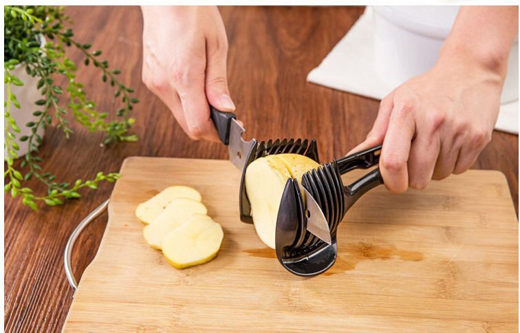 Handheld fruit separator multifunctional lemon tomato cutting clip food clip lemon split slicer_voghion.com