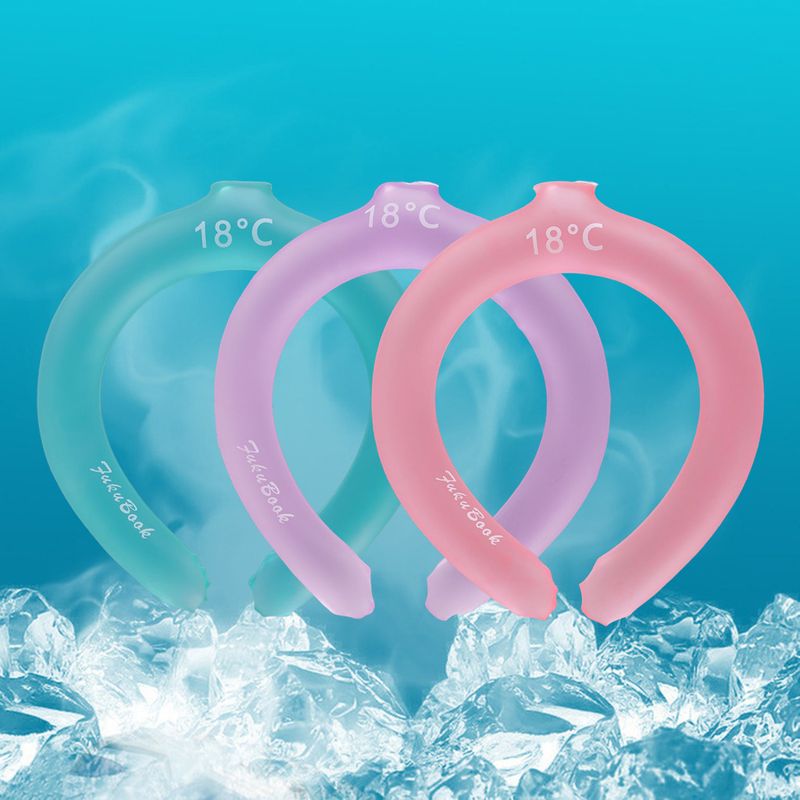 Spot PCM anello per il collo freddo artefatto di raffreddamento fisico collare freddo cuscino per ghiaccio sport all'aria aperta cuscino per ghiaccio sciarpa di ghiaccio_voghion.com