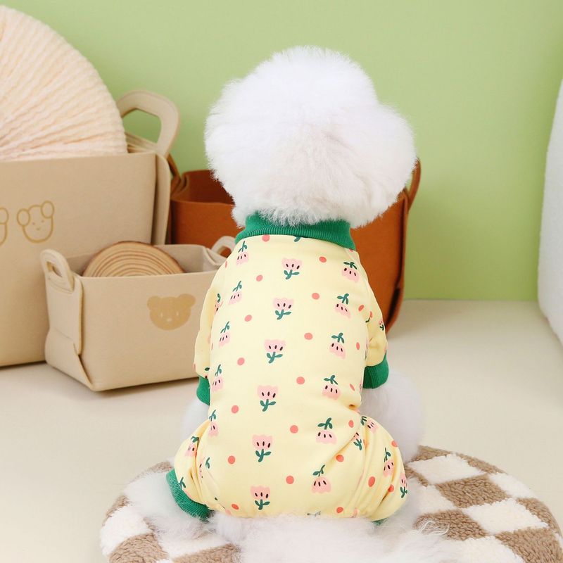 Hunde-Herbst- und Teddy-Winterkleidung, neue 23-Bein-Haustierkleidung, Sonnenblume_voghion.com