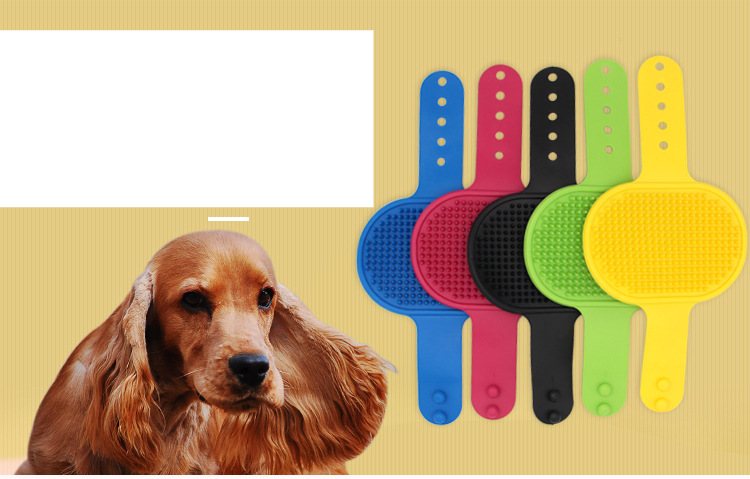 Pet Fırçası Kedi Köpek Banyo Fırçası Evcil Hayvan Yavru Kedi Masaj Fırçası Köpek Masaj Banyo Tek Kullanımlık Temizlik Eldivenleri_voghion.com