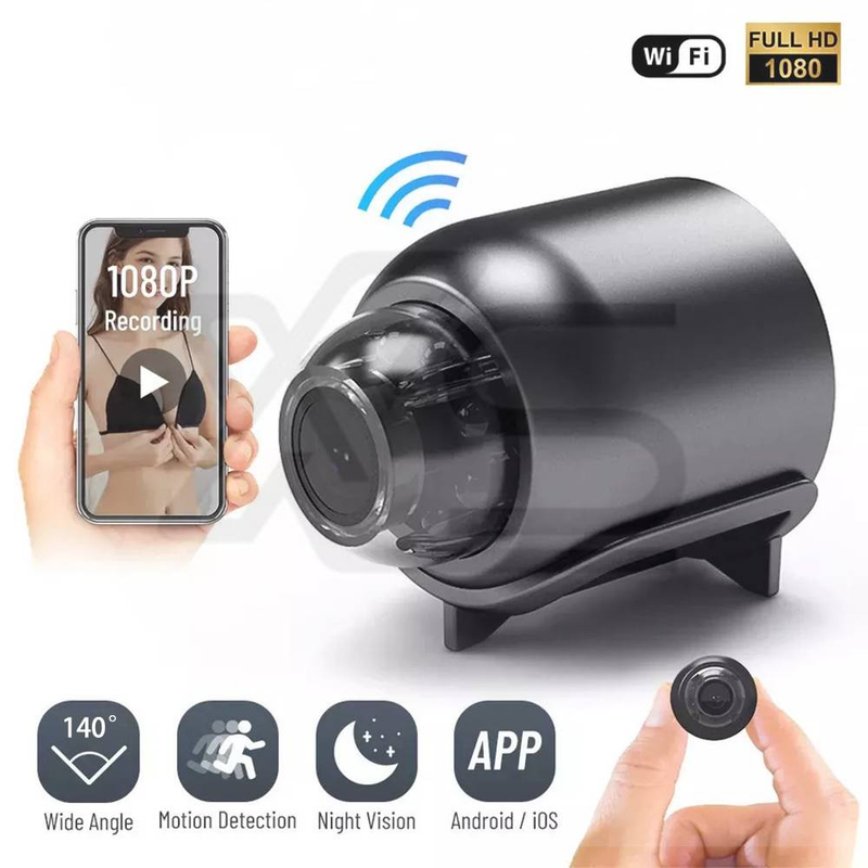 1080P HD Mini Camera WiFi Home Monitor Indoor Safety Security Surveillance Night Vision_voghion.com
