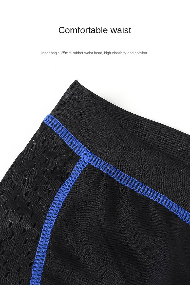 NOKO-ARSUXEO Herren Mesh Schnelltrocknende Atmungsaktive Silikon Stoßdämpfende Sitzkissen Mountain Road Cycling Unterwäsche_voghion.com
