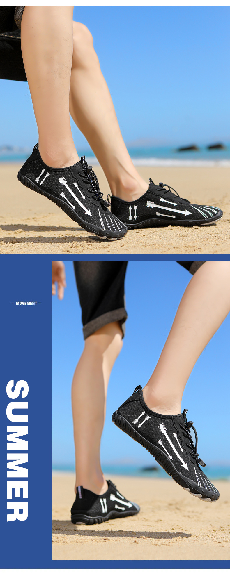 Unisex Quick-Dry Water Shoes – Lightweight & Breathable For Swimming, Beach, Yoga & Outdoor Adventures | Non-Slip Sole | Multiple Colors & Sizes_voghion.com