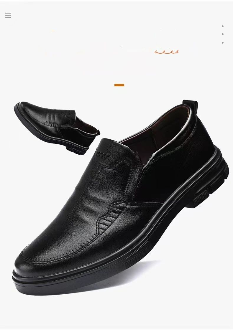 Autumn Men's Casual, Comfortable, Breathable And Tight-fitting British Solid Color Men's Shoes For Business_voghion.com