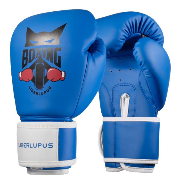 Guantoni da boxe per bambini per allenamento - Guanti da sacco da boxe in PU per ragazzi e ragazze (4OZ/6OZ/8OZ) - Guanti da sparring blu e rosa per arti marziali e fitness_voghion.com