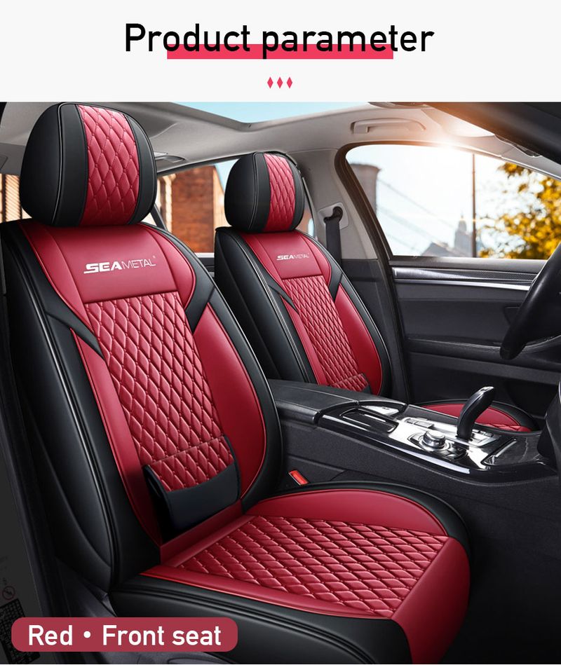 Universal Covers PU Leather Car Seat Cushions Four Seasons Breathable Mats Front/Back Seats Protective Pads Auto Goods_voghion.com