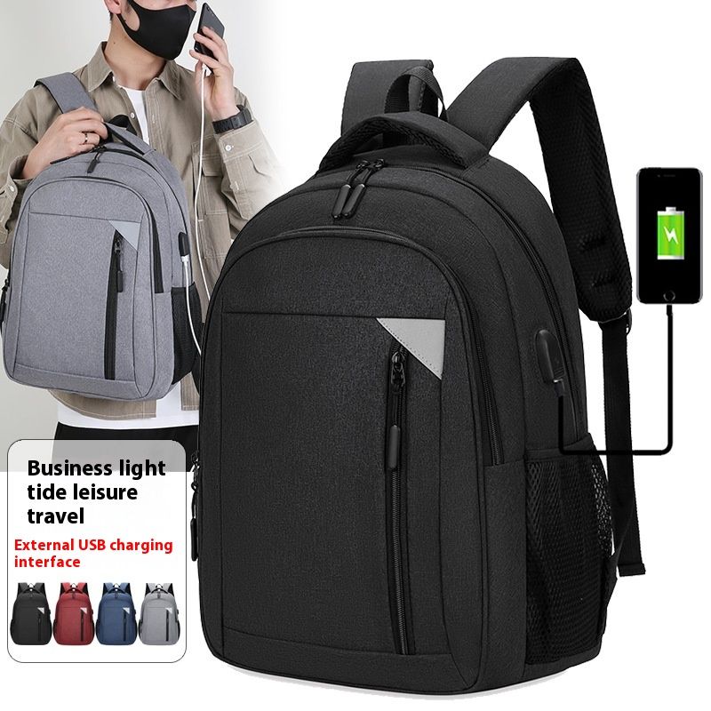 Zaino doppio da lavoro 2023, resistente, anti-spruzzi, grande capacità, borsa per computer da viaggio, tempo libero, alla moda e_voghion.com