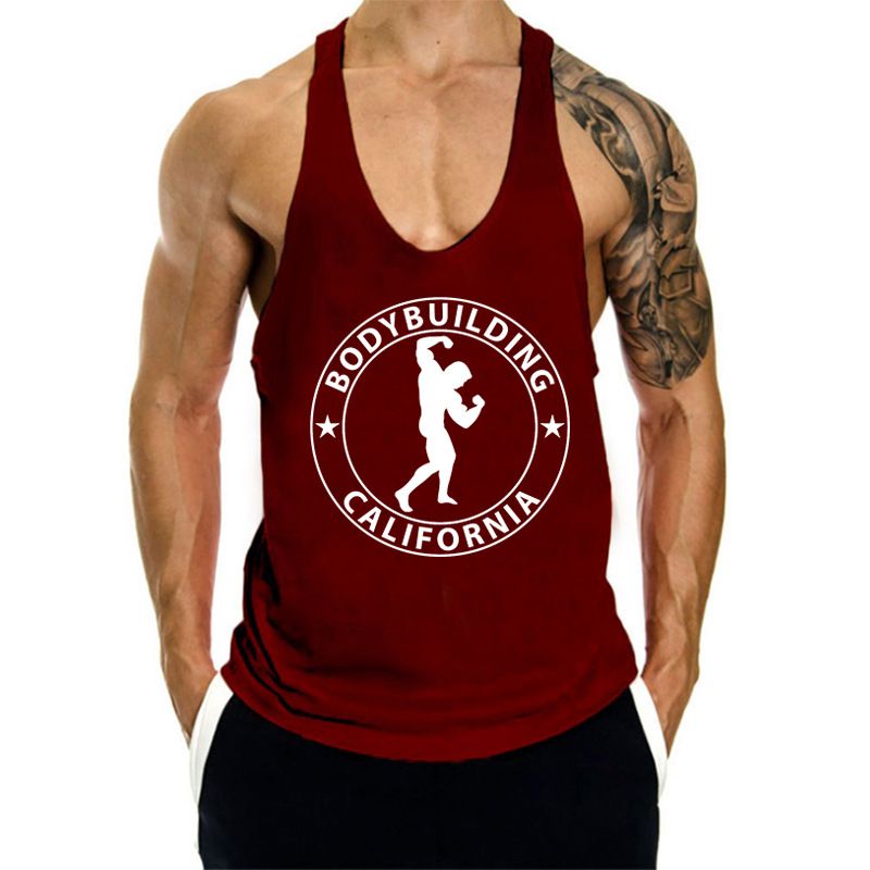 Chaleco deportivo holgado de algodón con cuello en V profundo para hombre, ideal para correr y hacer ejercicio en interiores._voghion.com