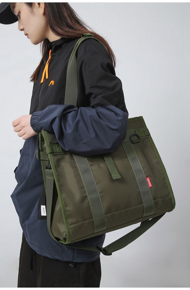 Men's Handbags Cool Large Oxford Tote Bag Men's Fashion Solid Color Shoulder Bag Women's Business Travel Bag_voghion.com