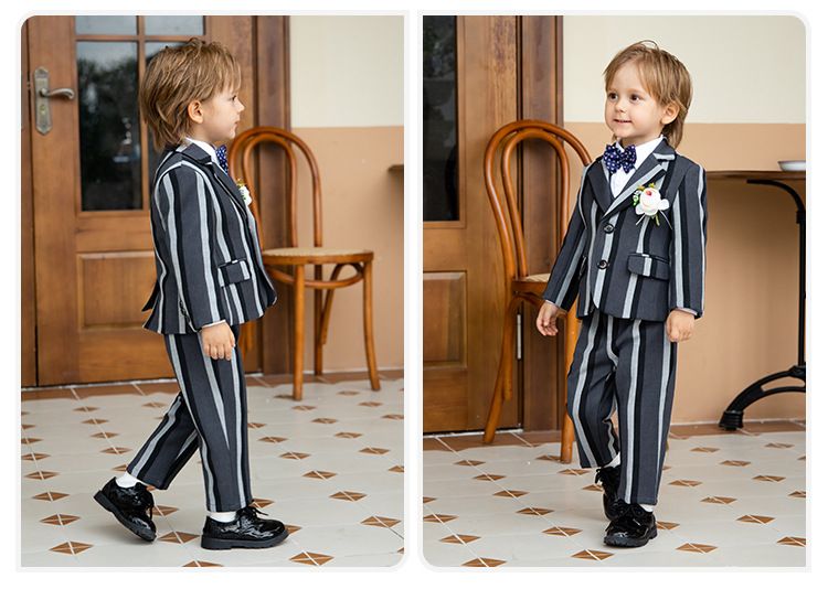 Kinderkleidung Kinderanzug Blumenmädchen Kleid Anzug Junge Geburtstag ein Jahr altes Baby Kinderanzug Klavierleistung Anzug_voghion.com