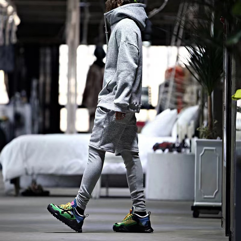 2024 neue Herrenmode Pullover Shorts Sport beiläufige lose zweiteilige Set_voghion.com